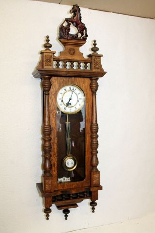 Old Big Wall Clock Regulator Westminster 114 Cm