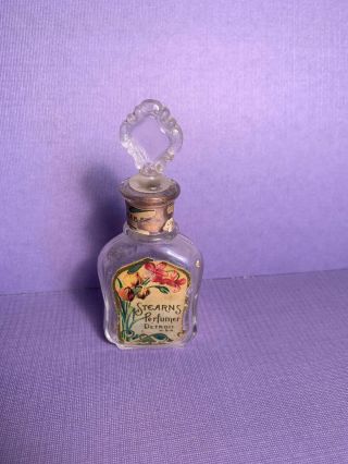 1892 Frederick Stearns Crab Apple Blossom Detroit Wolverines Perfume Bottle