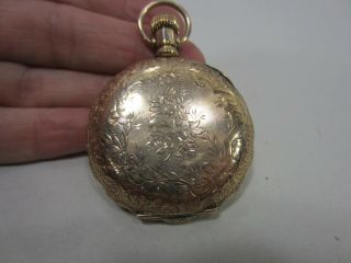 Antique Elgin 14K Yellow Gold Ladies 15 Jewel Pocket Watch 6