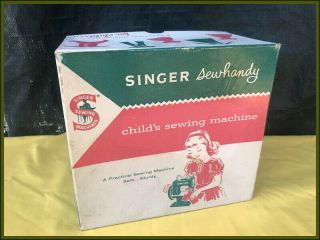 OUTSTANDING ANTIQUE SINGER MODEL 20 SEWHANDY TOY HAND CRANK SEWING MACHINE 2