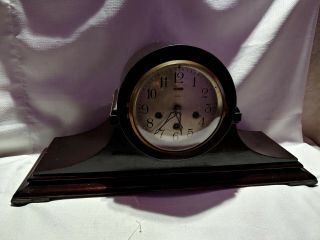 Ansonia Sonia No.  1 Westminster Chime Mahogany Mantle Clock Made In Usa Ny