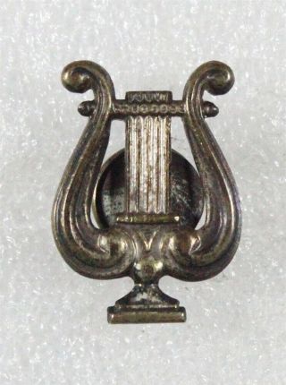 Hat Badge,  Army Band - C.  1903,  Bronze,  Screw Back