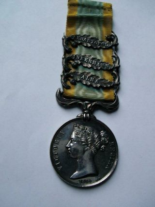 French Made E Farochon Crimee Crimea 3 Clasp War Medal P Profit 2nd Co 18th Rgt