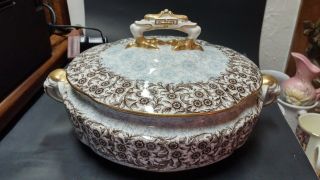Antique Royal Worcester Covered Tureen,  Elephant Head R - N - 115187 Circa 1800 