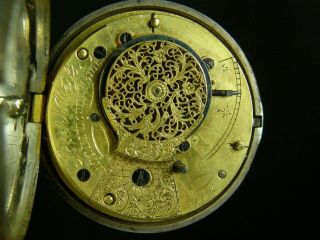 Antique 19th C.  Pair Case Verge Fusee Pocket Watch Joseph Weils Allentown Penn 3