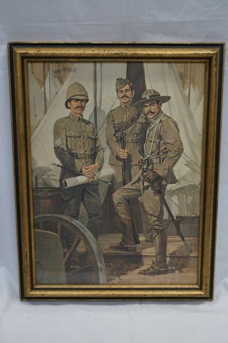 Vintage Boer War Canadian Infantry Framed Print
