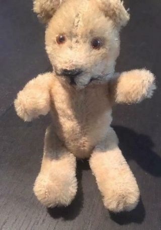 ANTIQUE MINIATURE GERMAN SCHUCO TEDDY BEAR 14CM / 5.  5 