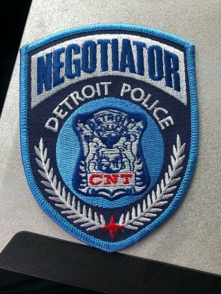 Detroit Polic Negotiator Patch Cnt