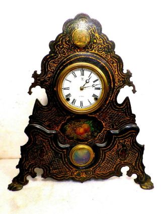 Francis Kroeber 1875 Iron Front Case Striking Shelf Clock