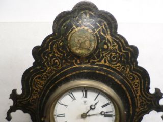 Francis Kroeber 1875 Iron Front Case Striking Shelf Clock 3