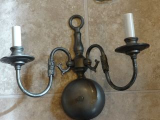 Wall Sconces Antique Brass Electric Double Arm Lamp Vintage Buy All Or Each