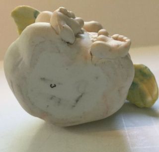 Antique German Porcelain Crying Cherub Baby Angel Figurine Hatpin Holder 2.  5” 8