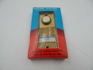 Vintage Nutone Push Lite Lighted Doorbell Beacon