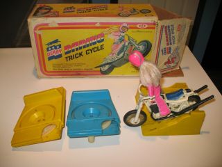 Ideal Derry Daring Trick Cycle Stunt Girl Action Figure Vintage Toy
