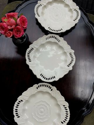 Vintage Creamware Plates Small Platters