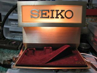 Seiko Light Up Advertising Sign From 1982.  Fine