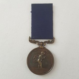 An Royal Humane Society Bronze Life Saving Medal With Certificate 1916