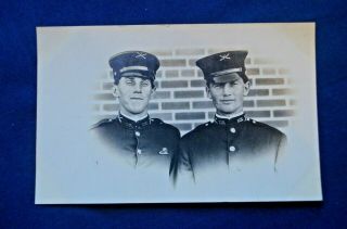 1902 - 1912 Rppc Of 2 Artillerymen In 4th F.  A.  Bat.  C