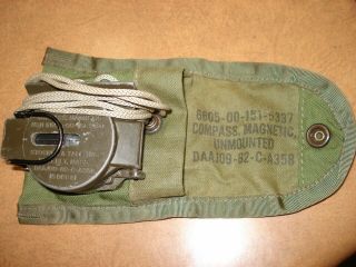 Vintage 1981 Us Military Compass Stocker & Yale Nsn 6605 00 151 5337