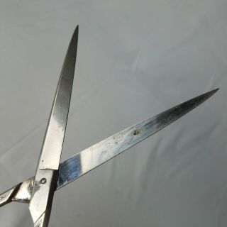 Cadigan Solingen Germany Ornate 9 - 1/2 Inch Barber Sheer Scissor Long Blade 6