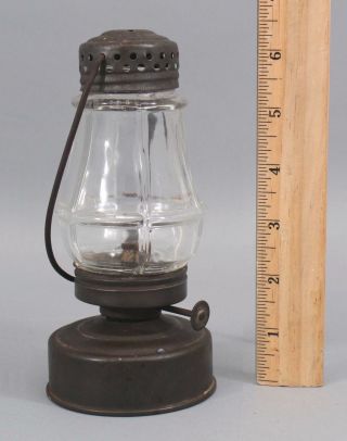Antique Miniature Tin & Glass,  Perko Wonder Juniors Kerosene Skaters Lantern