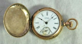 Small Antique American Waltham Ladies Hunter Case Pocket Watch Repair