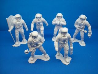 Marx (APOLLO MOON LANDING WHITE FIGURE SET) Space NASA Armstrong Alien 2