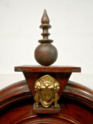 Terrific F.  Kroeber Teardrop Walnut Parlor Clock With RARE Arrow Pendulum - - 1880 2