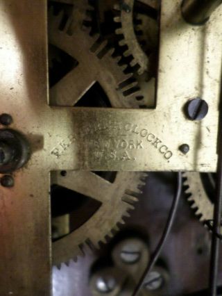 Terrific F.  Kroeber Teardrop Walnut Parlor Clock With RARE Arrow Pendulum - - 1880 8