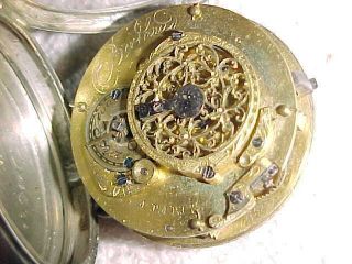 Rare - Berthoud Fusee A.  Paris - 19th Century Silver Estate Watch
