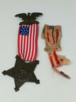 Grand Army Of The Republic G.  A.  R Star Medal,  Us Medal,  Civil War,  Usa