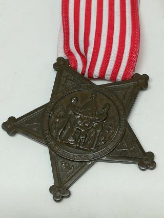Grand Army of the Republic G.  A.  R Star Medal,  US MEDAL,  CIVIL WAR,  USA 2