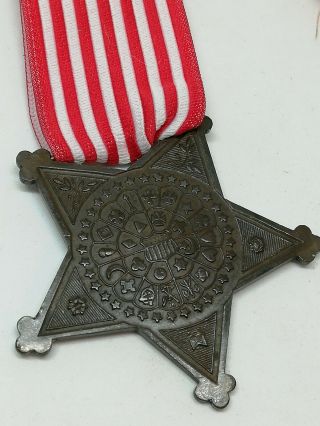 Grand Army of the Republic G.  A.  R Star Medal,  US MEDAL,  CIVIL WAR,  USA 4