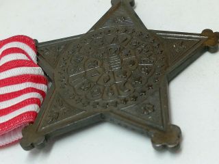 Grand Army of the Republic G.  A.  R Star Medal,  US MEDAL,  CIVIL WAR,  USA 6