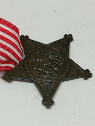 Grand Army of the Republic G.  A.  R Star Medal,  US MEDAL,  CIVIL WAR,  USA 8