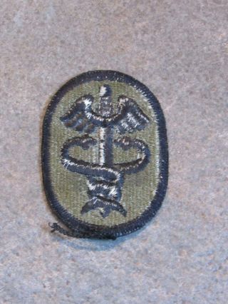 US ARMY MEDICAL COMMAND MEDCOM PATCH OD GREEN FT SAM HOUSTON WALTER REED MEDIC 2