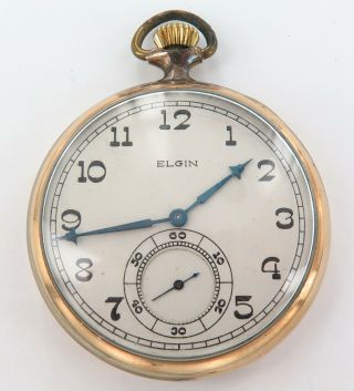1920 Elgin 12s 17j Pocket Watch.