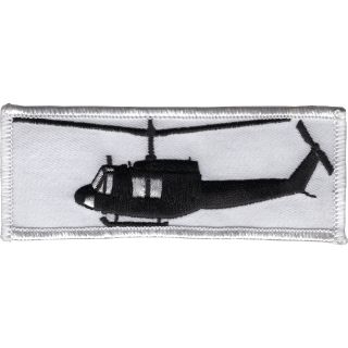 Bell 204 Uh - 1b Huey Helicopter Silhouette On Patch5878