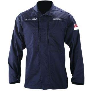 British Army Jacket Shirt Combat Warm Weather Fr Rn Royal Navy Blue