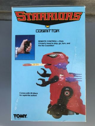 Starriors Cosmittor Deadeye & Cricket.  1984 Tomy Japan.  Complete 3
