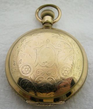 Antique 18s Illinois Grade 2 11 Jewel Gold Filled Hunter Pocket Watch