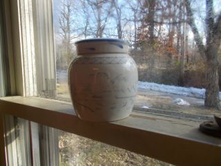 EARLY CHINESE STONEWARE GINGER JAR WITH LID 4 
