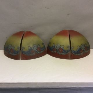 Reverse Painting On Glass Lamp Shade Sections (4)