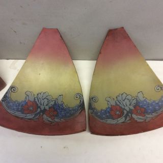 Reverse Painting on Glass Lamp Shade Sections (4) 2