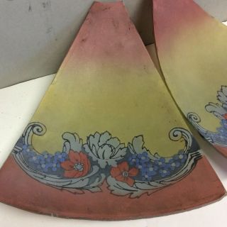 Reverse Painting on Glass Lamp Shade Sections (4) 7