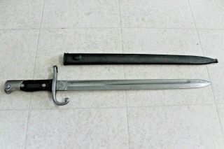 Argentine Model 1909 Mauser Bayonet W/ Scabbard Vintage