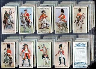 Tobacco Card Set,  John Player,  Regimental Uniforms,  1st Series,  1681 - 1912