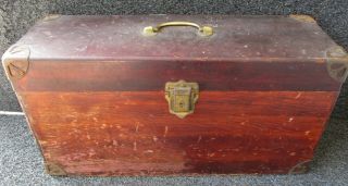 Willcox & Gibbs Wood Carrying Case (only) For Chain Stitch Machine Head 1of 3