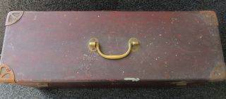 WILLCOX & GIBBS WOOD CARRYING CASE (only) for CHAIN STITCH MACHINE HEAD 1of 3 2