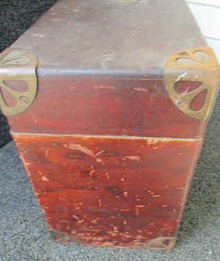 WILLCOX & GIBBS WOOD CARRYING CASE (only) for CHAIN STITCH MACHINE HEAD 1of 3 4